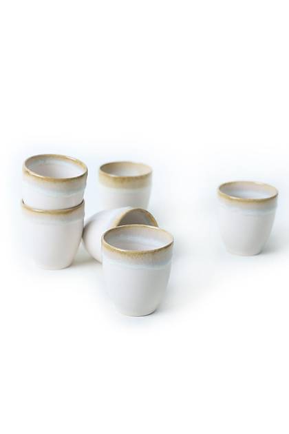 Shizen Krem Latte Kupa 8 Cm 6 Adet Q44