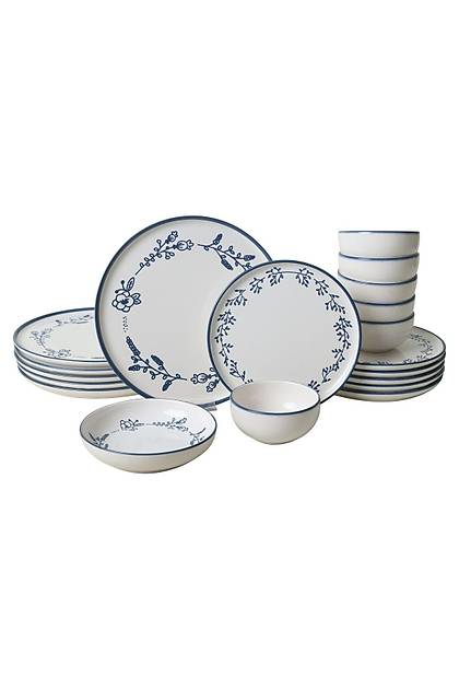 Blue Bloom Yemek Takm 24 Para 6 Kiilik 22810-11-12