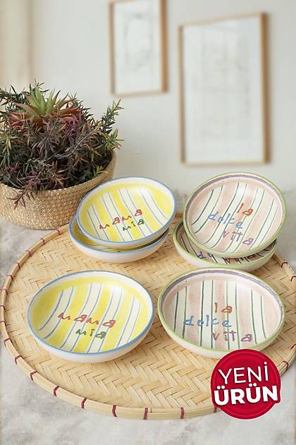 Mama Mia & La Dolce Vita Halka erezlik / Sosluk 13 Cm 6 Adet 22724-25