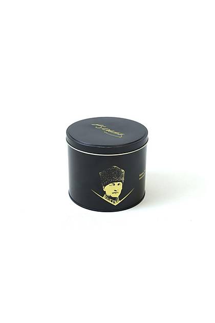 Keraart Atatrk Portre Gold mza zel Teneke Kutulu 4 Para 2 Kiilik Kahve Takm