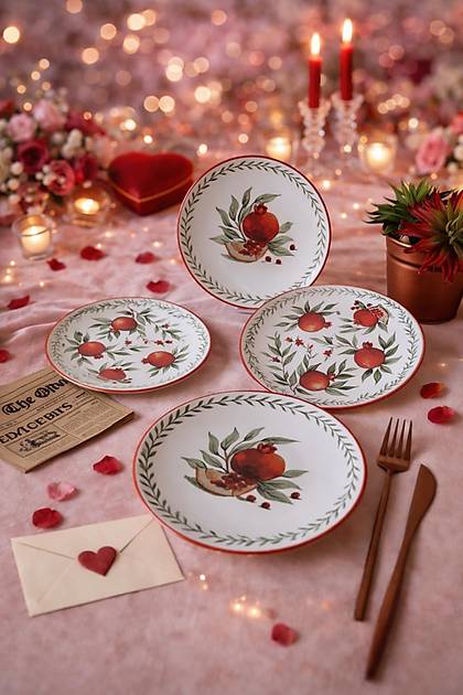 Nar Ege Pasta Taba�� 20 Cm 4 Adet 23800-01