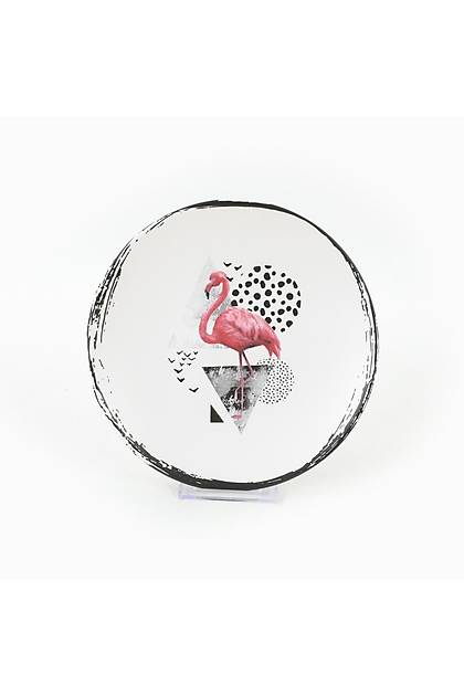 Flamingo Dots Pasta Taba 20 Cm 6 Adet - 20286