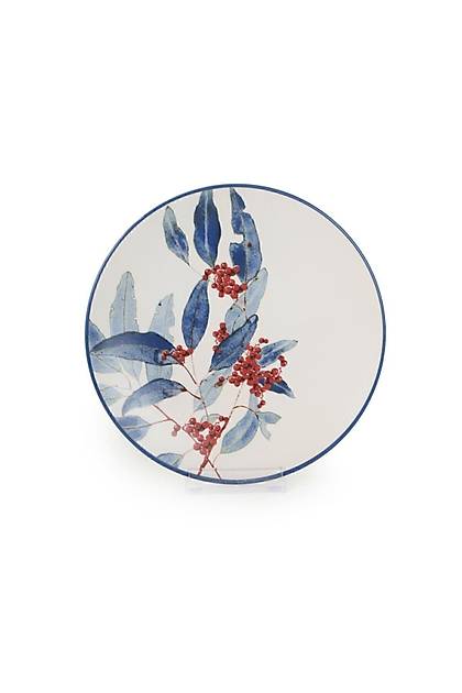 Keraart Blue Flowers Pasta Taba 20 Cm 6 Adet - 19768