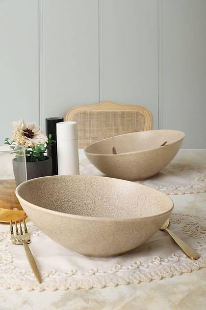 Mat Krem nclined Kase 23 Cm 2 Adet Q39