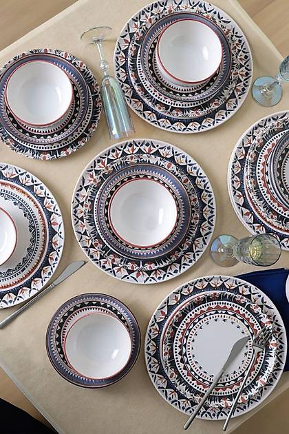 Keraart Ethnic Yemek Takm 24 Para 6 Kiilik 21616-17-28-24