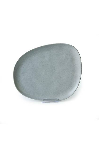 Artistik Mat Gri Tetra Servis Taba 30 Cm 6 Adet 647