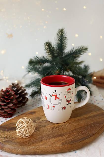 New Year Christmas Joy Kupa 9 Cm ok Renkli