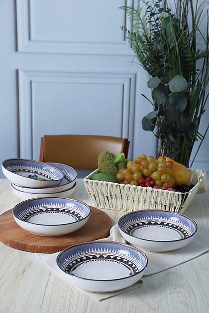 Keraart Ethnic Yemek Taba 18 Cm 6 Adet 21616