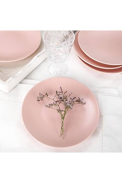 Mat Ak Pembe Ege Pasta Taba 20 Cm 6 Adet