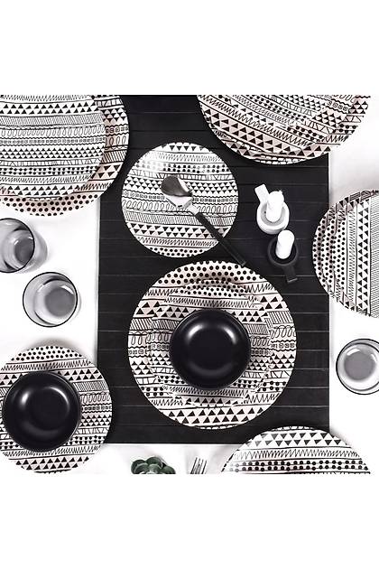 Cool Black Yemek Takm 24 Para 6 Kiilik - 18607