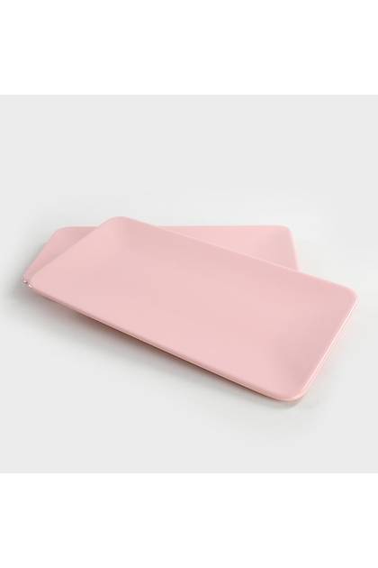 Ak Pembe Siera Kayk Tabak 33 Cm 2 Adet