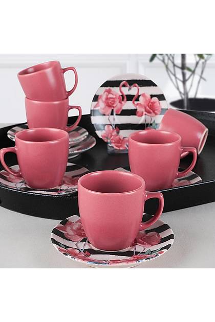 Flamingo Kahve Takm 12 Para 6 Kiilik - 18311