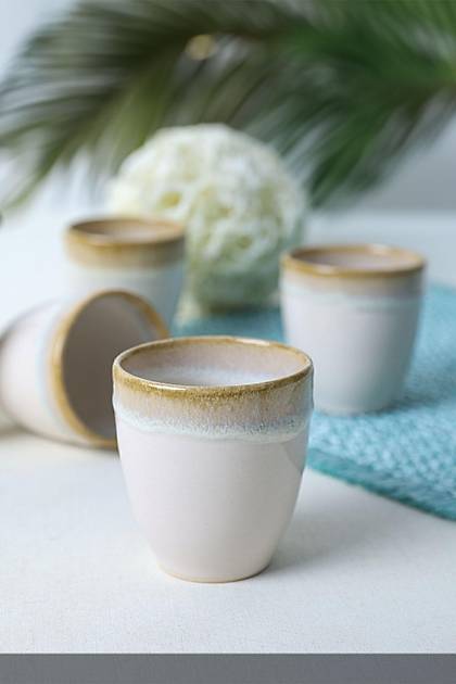 Shizen Krem Latte Kupa 8 Cm 6 Adet Q44