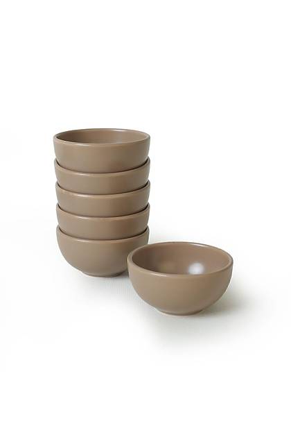 Mat Toprak Taupe Bulut Mini erezlik / Sosluk 8 Cm 6 Adet 977