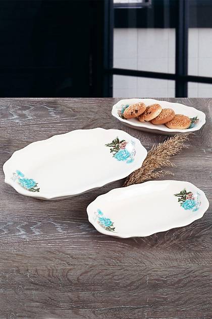 Turkuaz Gl Romeo Kayk Tabak 19-25 Cm 3 Adet