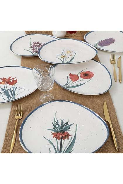 Anatolian Flowers Trior Servis Taba 30 Cm 6 Adet