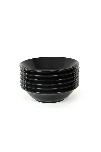 Hitit Siyah Yemek Taba 18 Cm 6 Adet