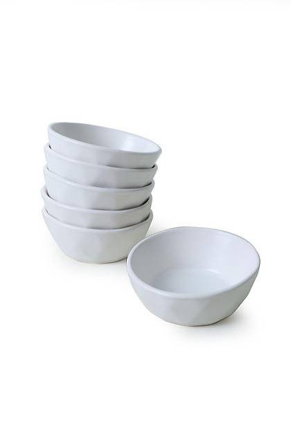 Mat Beyaz Kristal erezlik / Sosluk 12 Cm 6 Adet 022