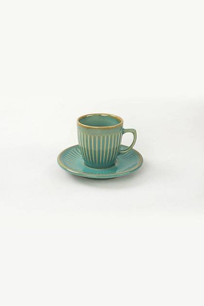 Teal Line Kahve Fincan Takm 12 Para 6 Kiilik
