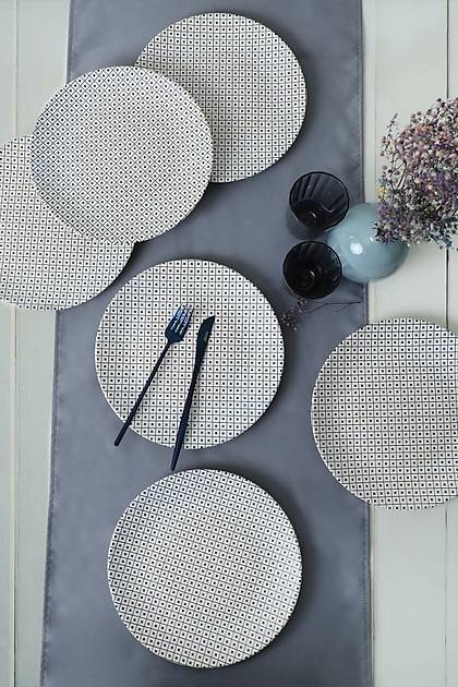Keraart Blue Plaza Servis Taba 26 Cm 6 Adet 17928