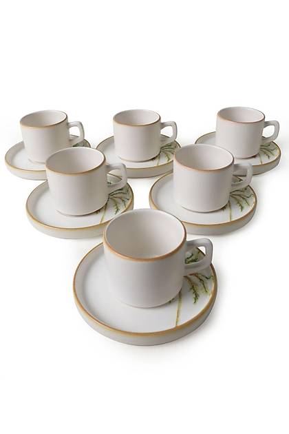 Bronze Palmiye Stackable ay Takm 12 Para 6 Kiilik 22902-03