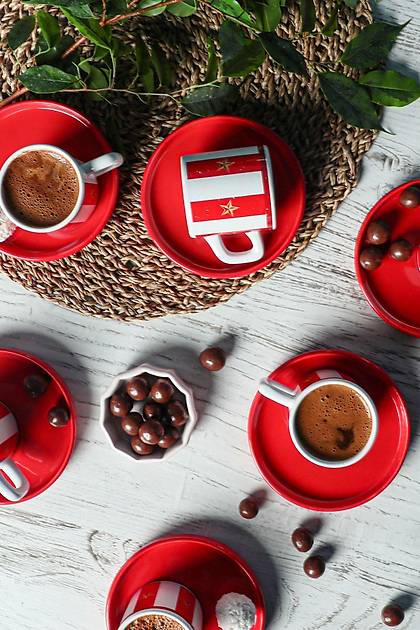 Keraart Circus Kahve Fincan Takm 12 Para 6 Kiilik