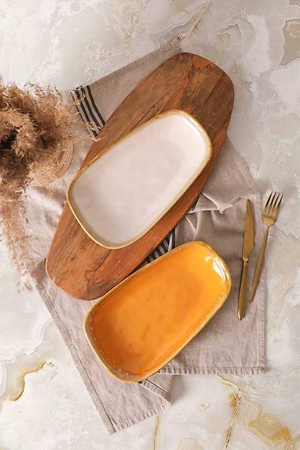 Shizen Sar� / Krem Tetra Kay�k Tabak 28 Cm 2 Adet Q46-Q44