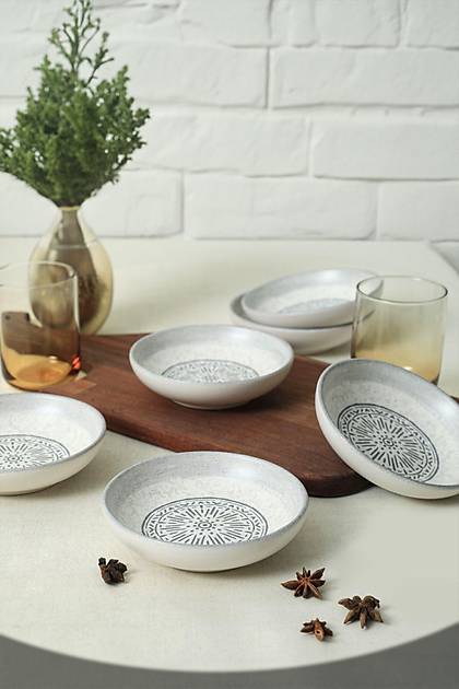 Keraart Stone Halka erezlik/Sosluk 13 Cm 6 Adet 21427