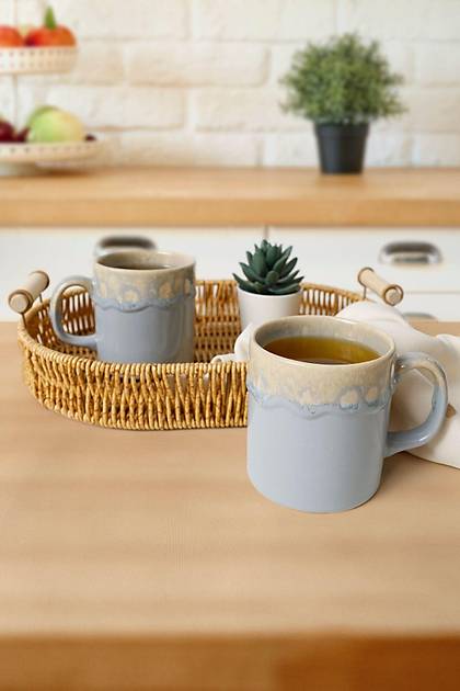 Shizen Gri Silindir Kupa 10 Cm 2 Adet 613
