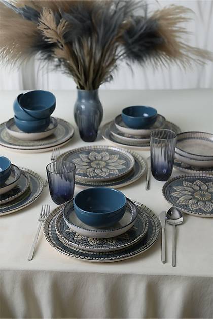 Keraart Mosaic Marvels Yemek Takm 24 Para 6 Kiilik 21619-20-21