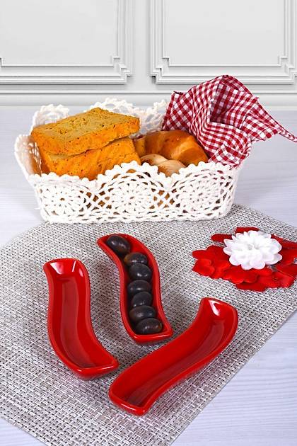 Krmz vory Zeytinlik 18 Cm 3 Adet