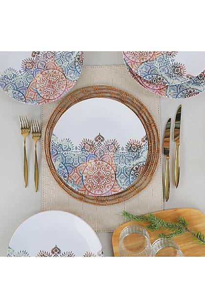 Mandala Servis Taba 26 Cm 6 Adet - 19609