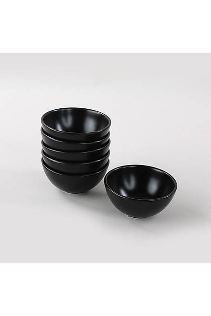 Mat Siyah Kera orba Kasesi 12 Cm 6 Adet