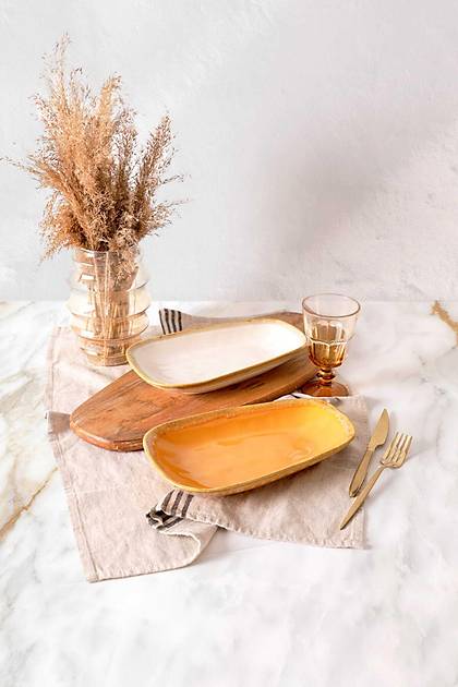 Shizen Sar� / Krem Tetra Kay�k Tabak 28 Cm 2 Adet Q46-Q44