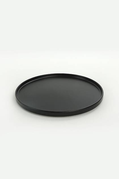 Mat Siyah Stackable Yemek/Kahvalt Takm 20 Para 4 Kiilik