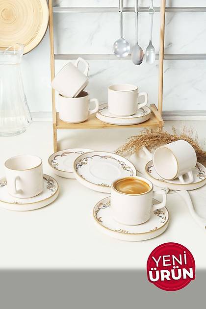 Bronze Bloom  Stackable ay Takm 12 Para 6 Kiilik