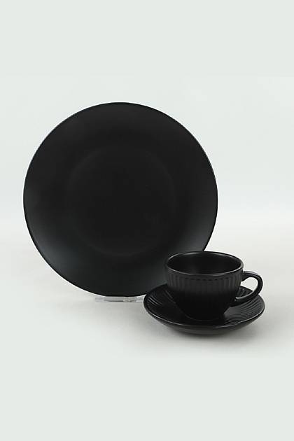 Mat Siyah Pasta- Tatl Takm 18 Para 6 Kiilik
