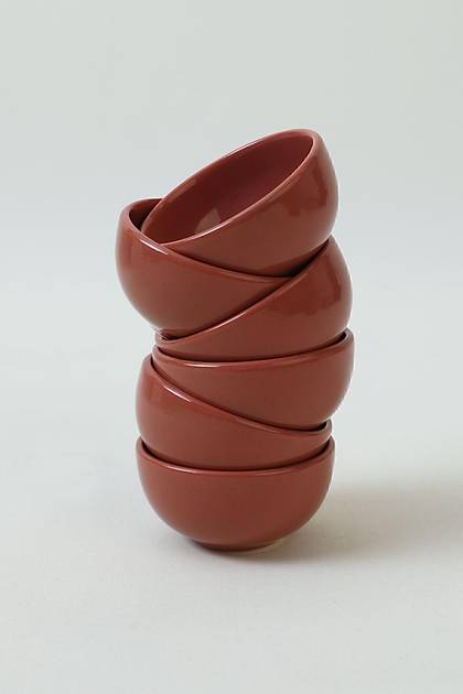 Kzl Kahve Bulut Mini erezlik / Sosluk 8 Cm 6 Adet 607