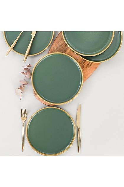 Nordic Gold Mat Yeil Pasta Taba 22 Cm 6 Adet - 325