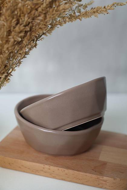Mat Toprak Taupe Kristal erezlik / Sosluk 12 Cm 6 Adet 977