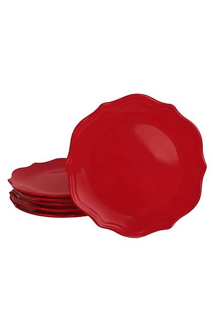 Krmz Bayrak Romeo Servis Taba 26 Cm 6 Adet - 506