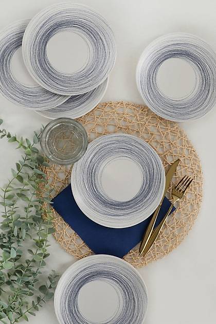 Keraart Round Line Pasta Taba 20 Cm 6 Adet - 18401