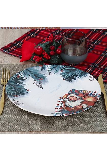 Tonton Noel Baba Servis Taba 26 Cm 6 Adet - 17955