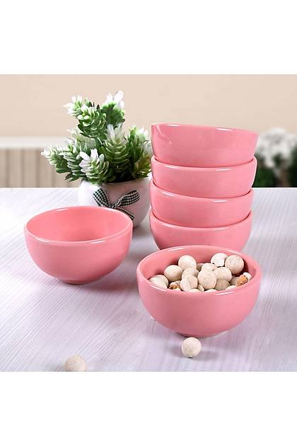 Bulut Ak Pembe Kase 8 Cm 6 Adet
