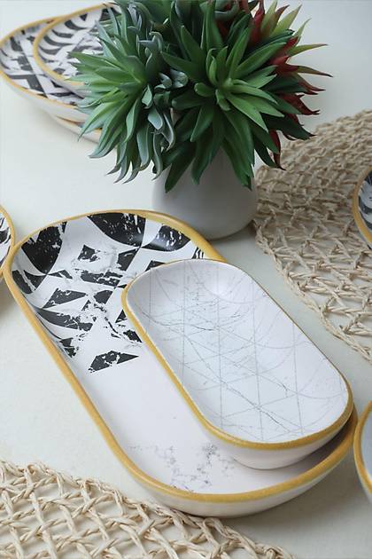 Keraart Trigon Marble Kahvalt Takm 18 Para 6 Kiilik 18766-68-69