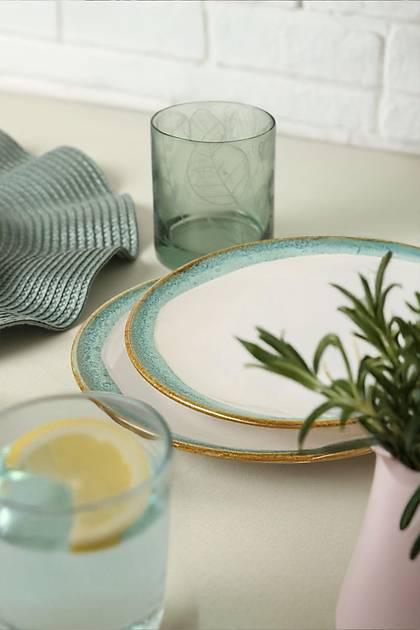 Turkuaz Wave Ege Pasta Taba 20 Cm 6 Adet Q81
