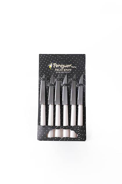 Fru�t Kn�fe Beyaz B��ak Seti 6 Par�a