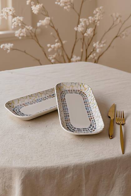 Professional Mosaica Pergamon Kay�k Tabak 28 Cm 2 Adet 22825
