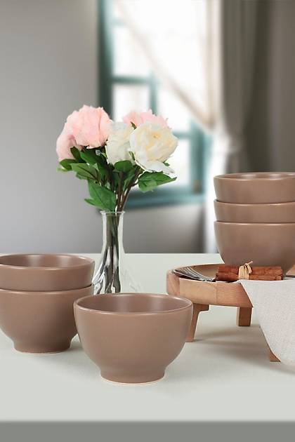 Mat Toprak Taupe Gama orba Kasesi 13 Cm 6 Adet 977