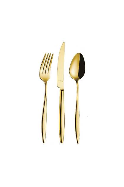 Elegant Gold PVD atal-Kak-Bak Seti 24 Para